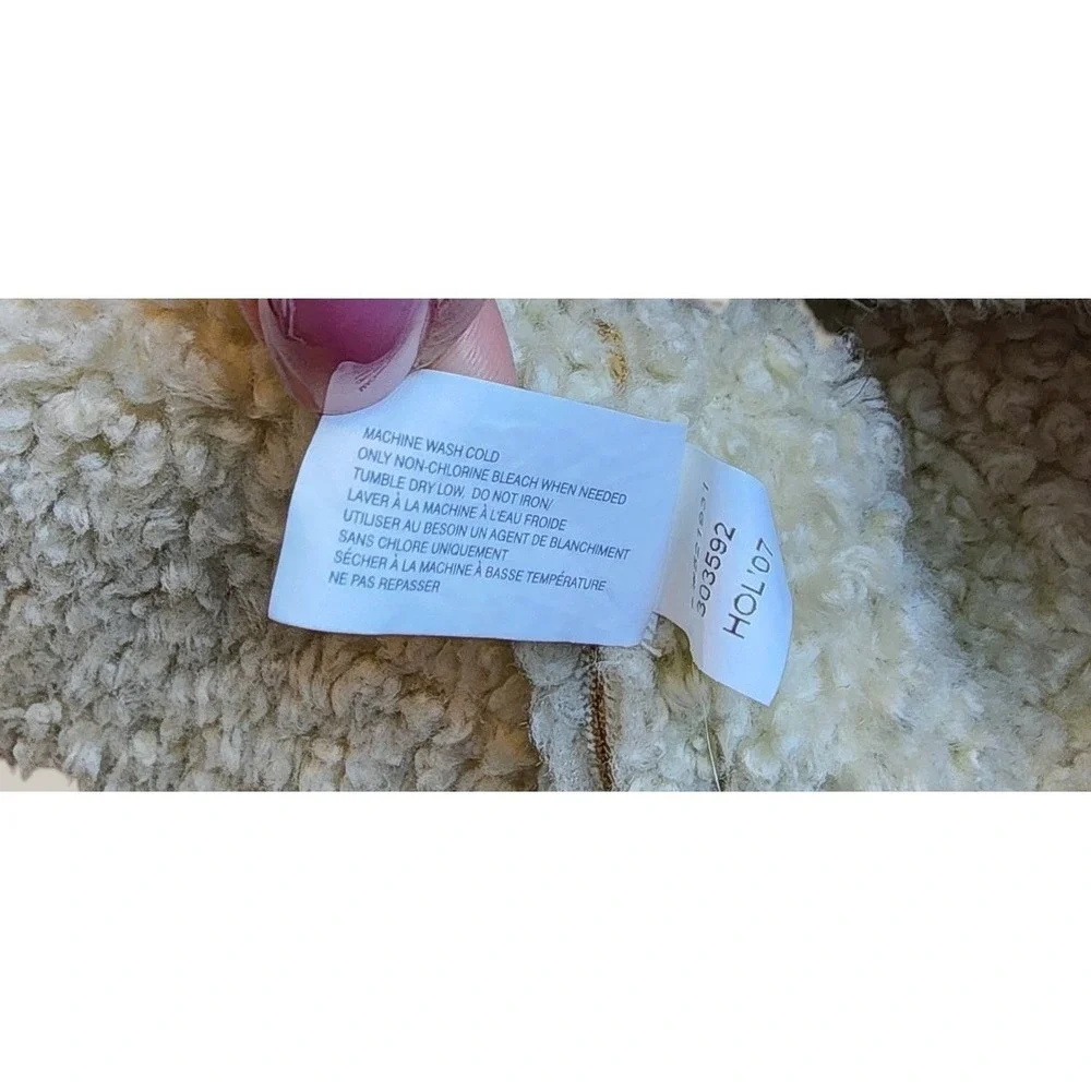 Vtg‎ Baby Gap Kids Suede Sherpa Lined Jacket Tan Brown Sz 6 12 Months Cabincore